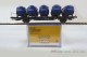 1A.Gebrauchtware 073.0049107.001, EAN 2000075451255: Brawa H0 49107 Behältertragwagen BTmms58 + 5 Behälter ´Kulmbacher Reichelbräu´ DB