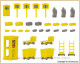 Vollmer 45131, EAN 4026602451312: H0 Deko-Set Post