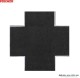 Vollmer 48292, EAN 4026602482927: H0 Straßenplatte Asphalt aus Steinkunst mit Nut für Magnetband, X-Kreuzung