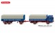 Wiking 043203, EAN 4006190432030: H0/1:87 Pritschenhängerzug (MB) Transit Transport