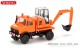 Wiking 064704, EAN 4006190647045: Unimog mit Bagger orange