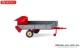 Wiking 088704, EAN 4006190887045: 1:87 Fortuna Stalldung-Breitstreuer, silber / karminrot