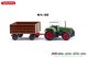 Wiking 096004, EAN 4006190960045: 1:160 Fendt Favorit mit Anhänger