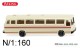 Wiking 097102, EAN 4006190971027: N/1:160 Reisebus (MB O 302) - hellelfenbein