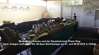 Modellbahn-Kramm und der Eisenbahnclub Rhein-Sieg zeigten an 2-Tagen Modellbahn Betrieb auf ber 20 laufenden Metern.