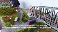 Modellbahn-Kramm und der Eisenbahnclub Rhein-Sieg zeigten an 2-Tagen Modellbahn Betrieb auf ber 20 laufenden Metern.