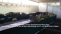 Modellbahn-Kramm und der Eisenbahnclub Rhein-Sieg zeigten an 2-Tagen Modellbahn Betrieb auf ber 20 laufenden Metern.