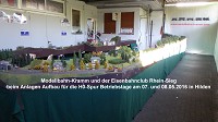 Modellbahn-Kramm und der Eisenbahnclub Rhein-Sieg zeigten an 2-Tagen Modellbahn Betrieb auf ber 20 laufenden Metern.