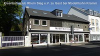 Modellbahn-Kramm und der Eisenbahnclub Rhein-Sieg zeigten an 2-Tagen Modellbahn Betrieb auf ber 20 laufenden Metern.