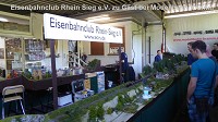 Modellbahn-Kramm und der Eisenbahnclub Rhein-Sieg zeigten an 2-Tagen Modellbahn Betrieb auf ber 20 laufenden Metern.