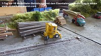 Modellbahn-Kramm und der Eisenbahnclub Rhein-Sieg zeigten an 2-Tagen Modellbahn Betrieb auf ber 20 laufenden Metern.