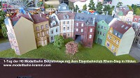 Modellbahn-Kramm und der Eisenbahnclub Rhein-Sieg zeigten an 2-Tagen Modellbahn Betrieb auf ber 20 laufenden Metern.