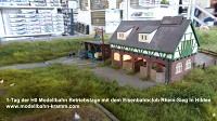 Modellbahn-Kramm und der Eisenbahnclub Rhein-Sieg zeigten an 2-Tagen Modellbahn Betrieb auf ber 20 laufenden Metern.