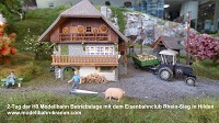 Modellbahn-Kramm und der Eisenbahnclub Rhein-Sieg zeigten an 2-Tagen Modellbahn Betrieb auf ber 20 laufenden Metern.
