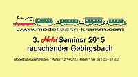 3. Heki Landschaftsbau - Seminar 2015 bei Modellbahn Kramm