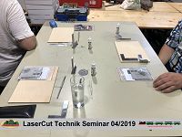 LaserCut Technik Seminar - 4/2019 mit Joswood bei Modellbahn Kramm 