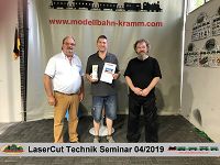 LaserCut Technik Seminar - 4/2019 mit Joswood bei Modellbahn Kramm 