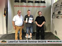 LaserCut Technik Seminar - 4/2019 mit Joswood bei Modellbahn Kramm 