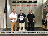 LaserCut Technik Seminar - 4/2019 mit Joswood bei Modellbahn Kramm 