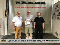LaserCut Technik Seminar - 4/2019 mit Joswood bei Modellbahn Kramm 