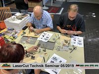 LaserCut Technik Seminar - 5/2019 mit Joswood bei Modellbahn Kramm 