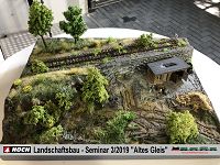 Noch Landschaftsbau - Seminar 3/2019 bei Modellbahn Kramm 